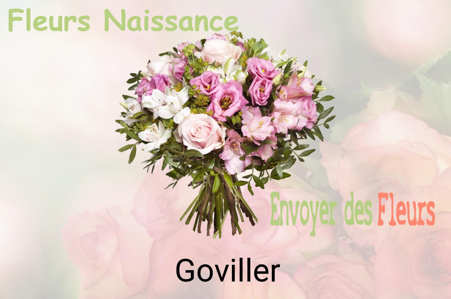 Bouquet de fleurs de naissance livré à Goviller